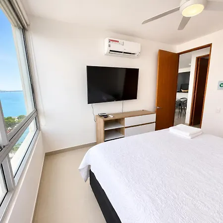 Apartamento En Con Vista Al Mar Cartagena